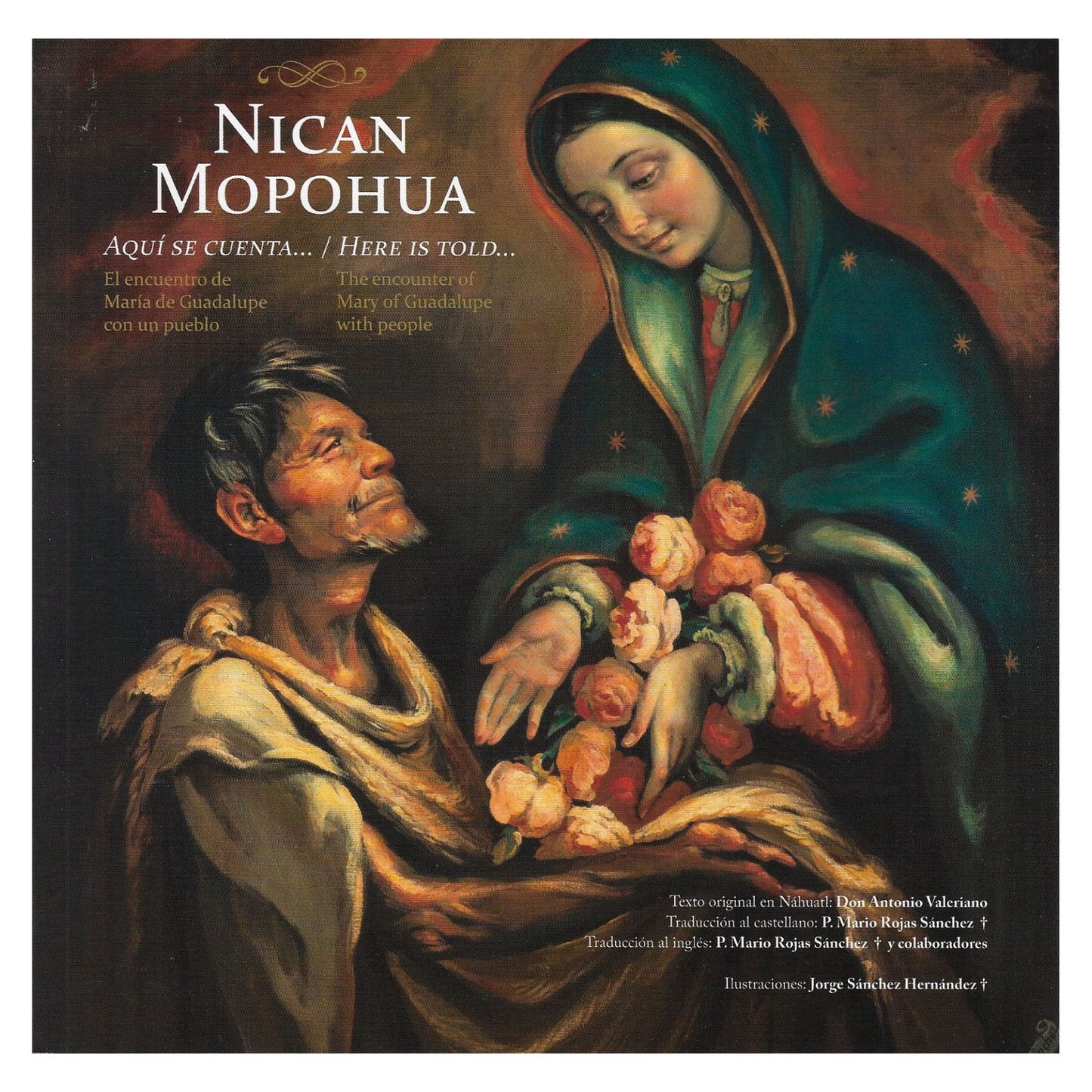 Libro Nican Mopohua bilingüe (español- inglés) pasta suave