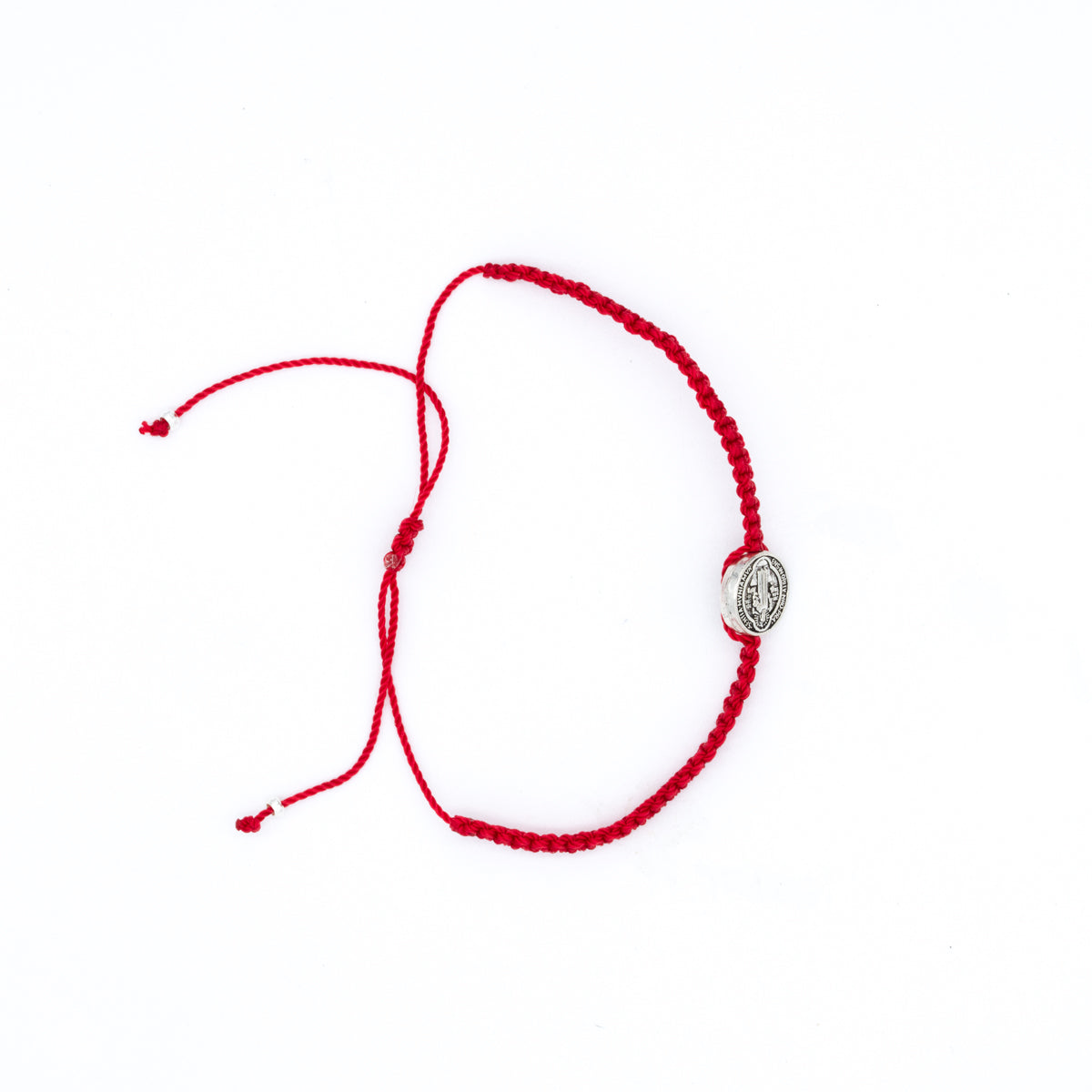 Pulsera macramé modelo Oaxaca San Benito con hilo de colores variados
