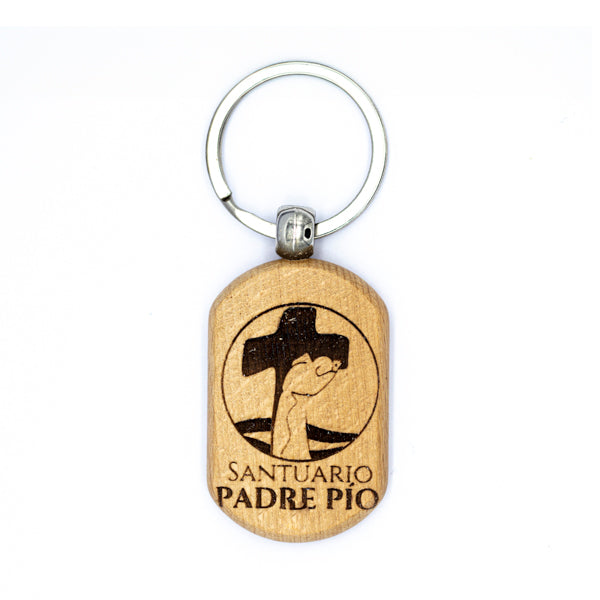 Llavero de madera Santuario Padre Pío
