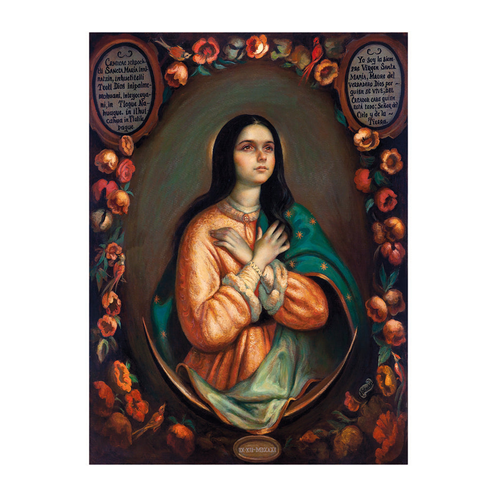 Canvas Nican Mopohua "Corona de Rosas"