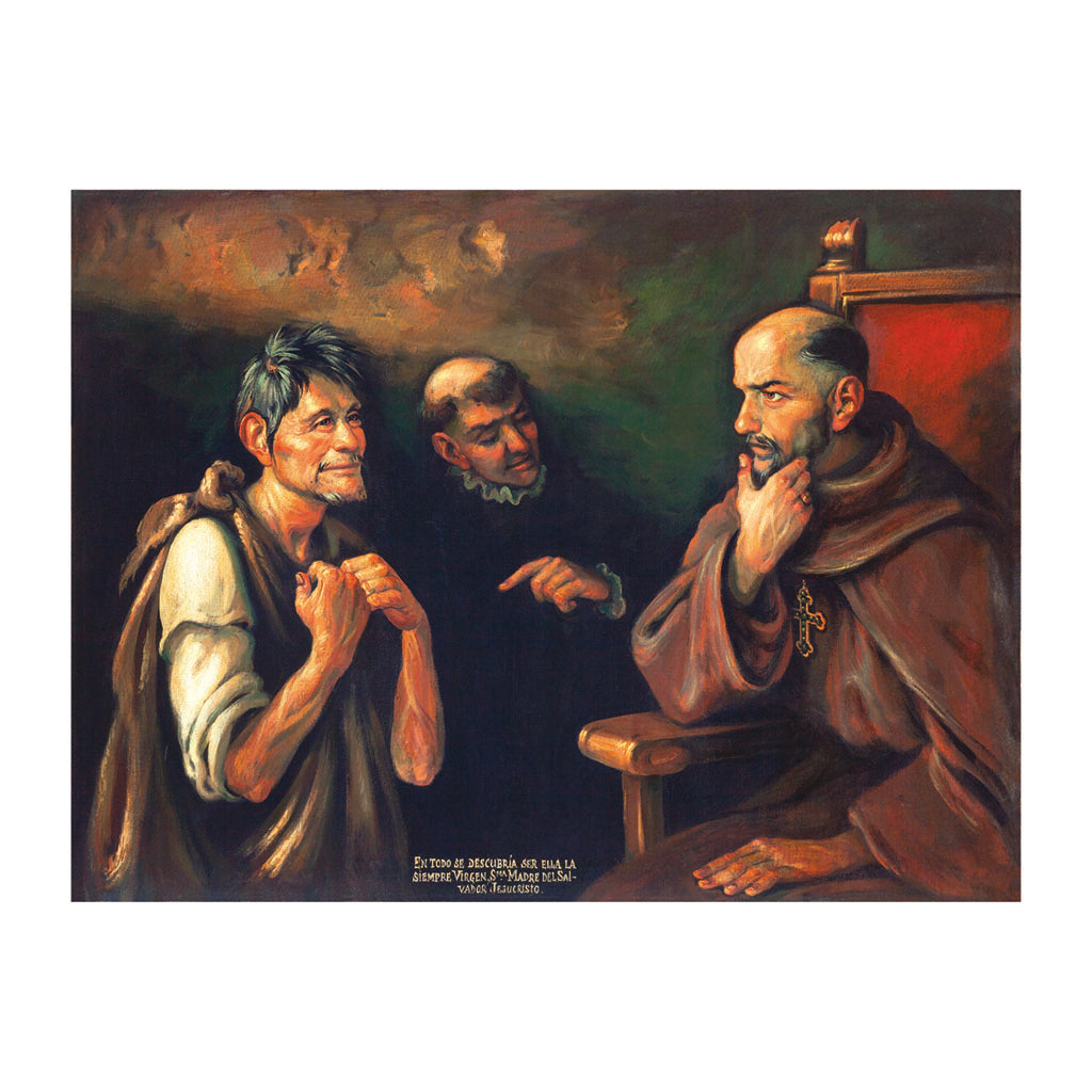 Canvas Nican Mopohua "Dudoso el obispo"