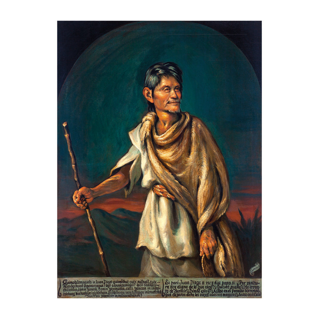 Canvas Nican Mopohua "Juan Diego Cuahutlatoatzin"