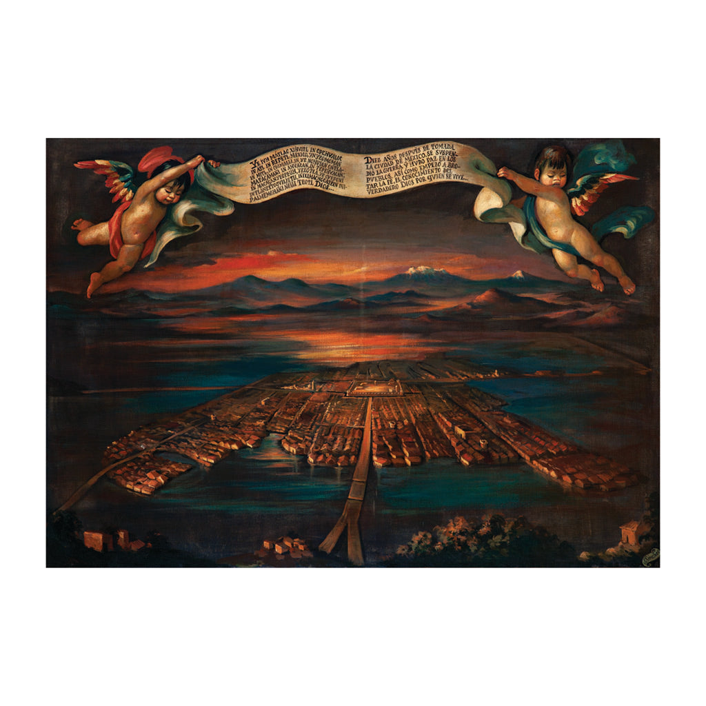 Canvas Nican Mopohua "La gran Tenochtitlán"