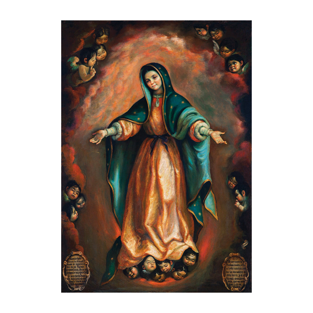 Canvas Nican Mopohua "Virgen con los brazos abiertos"