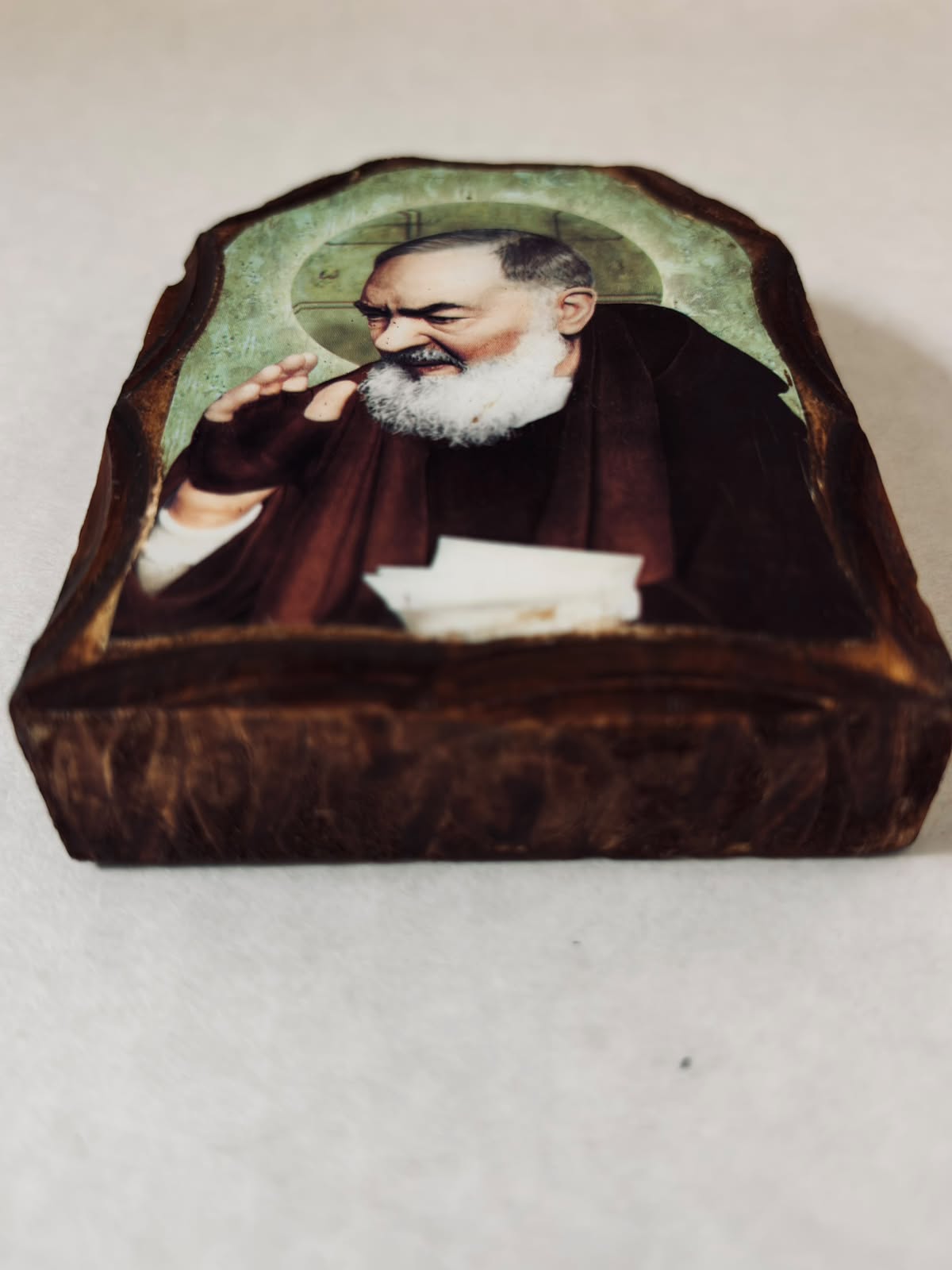 Imagen de madera Padre Pio