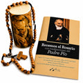 Kit de Rosario del Padre Pio con libro de oraciones