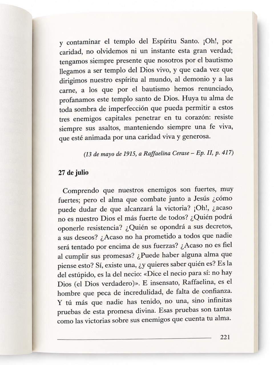 Libro "365 dias con el Padre Pio" -17 x 12cm