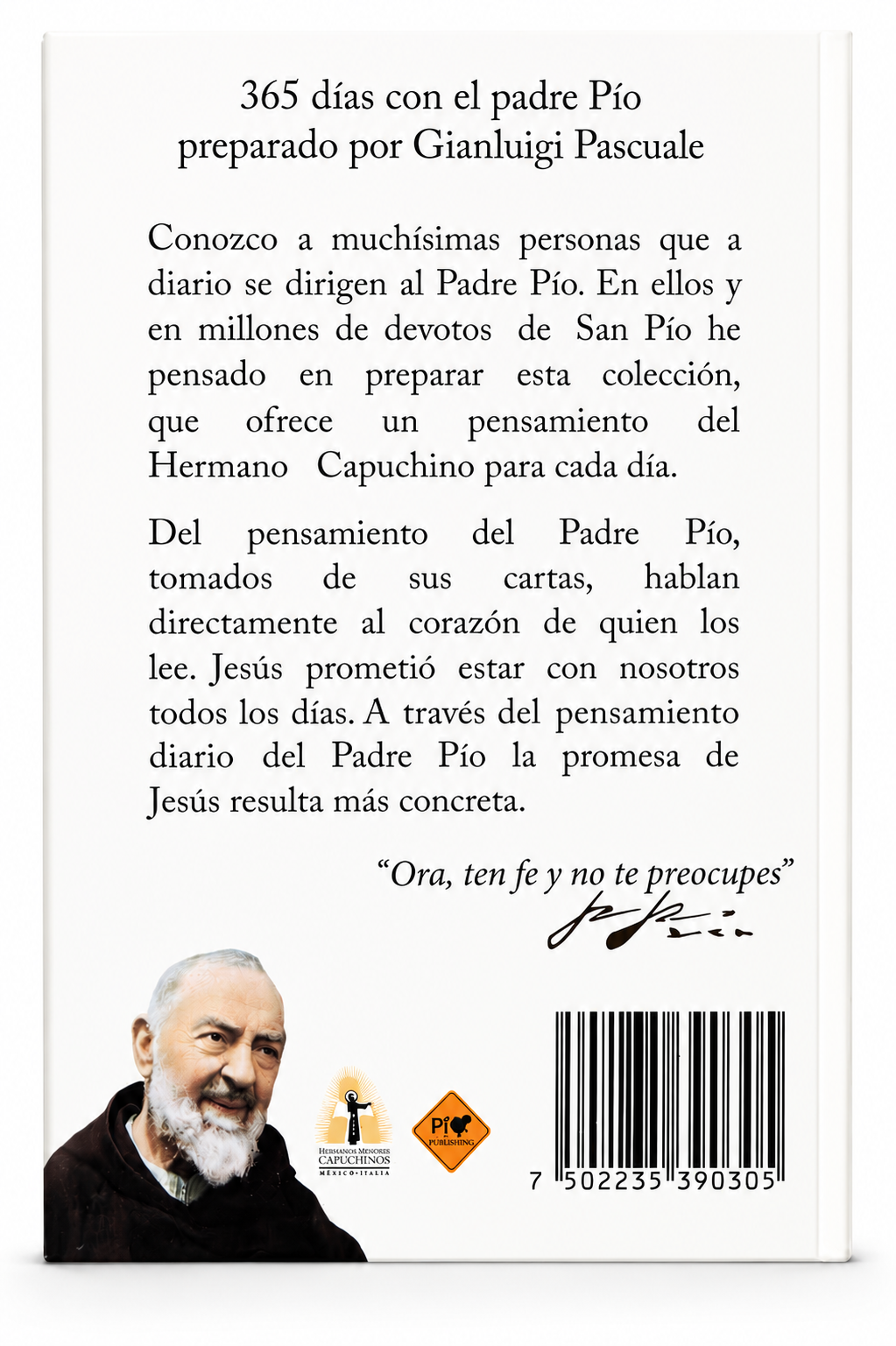 Libro "365 dias con el Padre Pio" -17 x 12cm