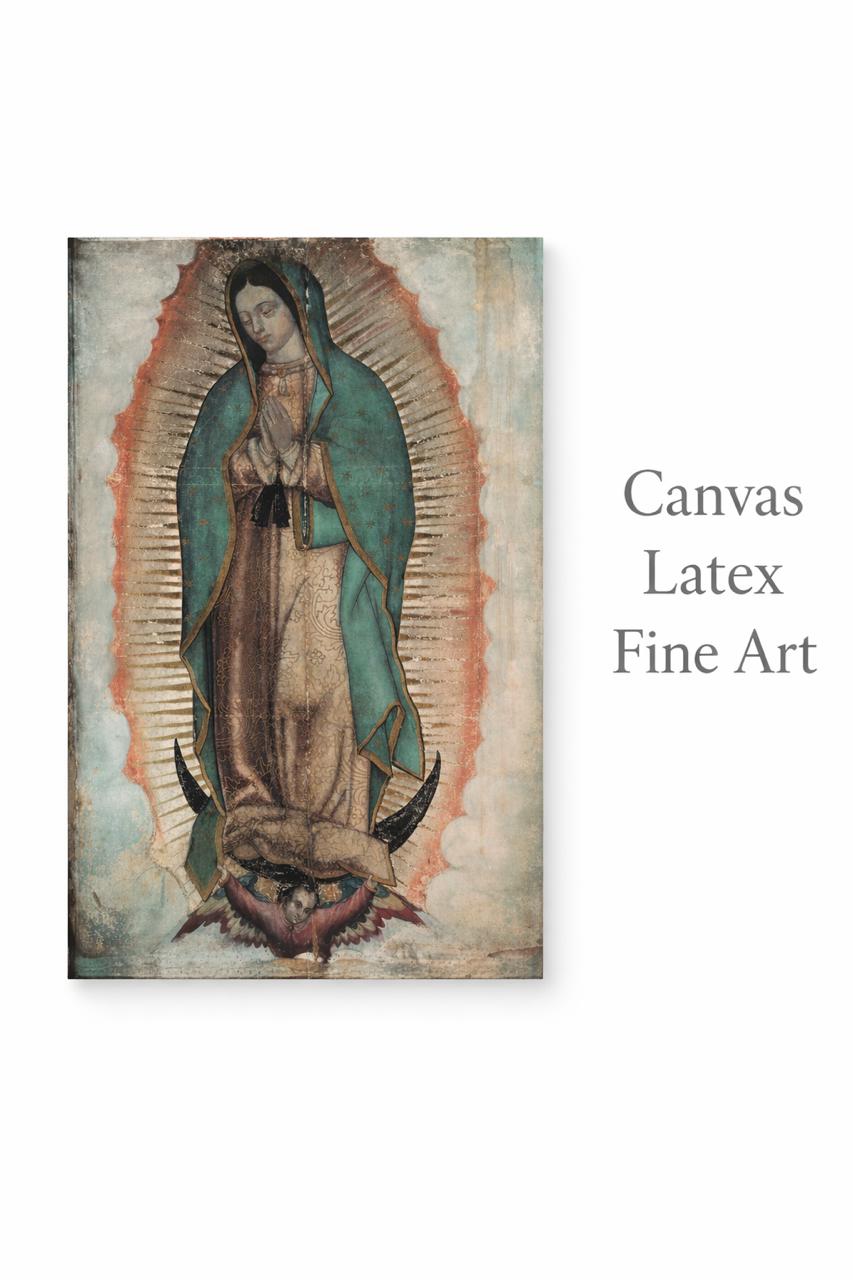 Lienzo de Nuestra Señora de Guadalupe -55 x 34cm