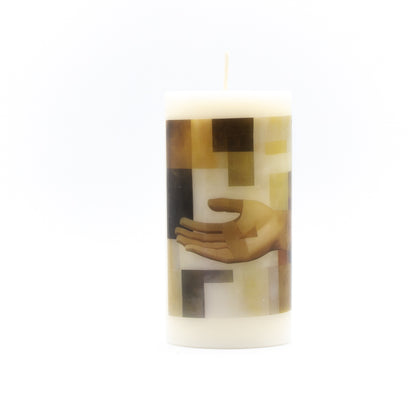 Vela cilíndica de cera
