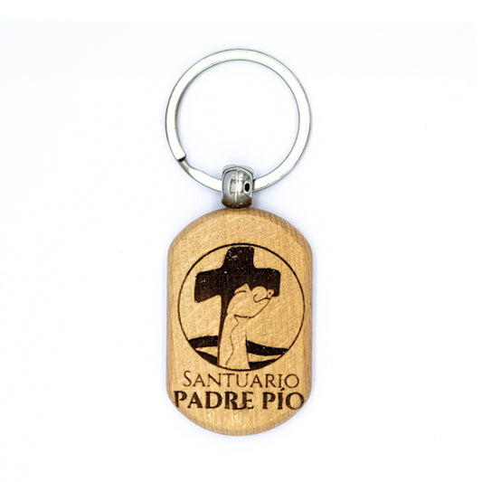 Llavero de madera Santuario Padre Pío