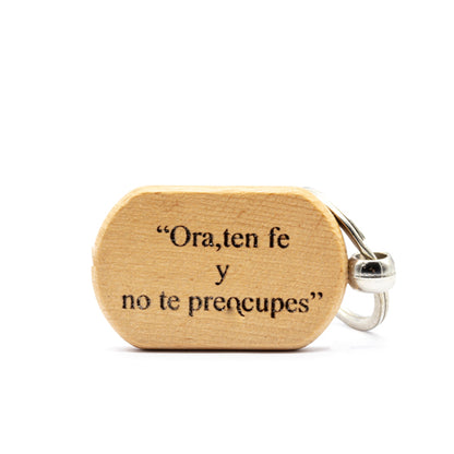 Llavero de madera Santuario Padre Pío