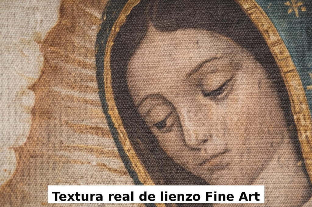 Lienzo de Nuestra Señora de Guadalupe -55 x 34cm