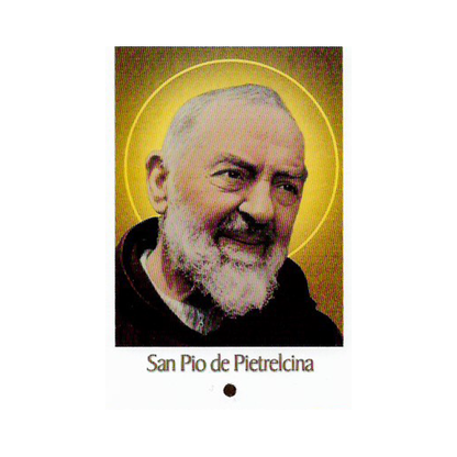 San Pío de Pietrelcina, tarjeta de oración