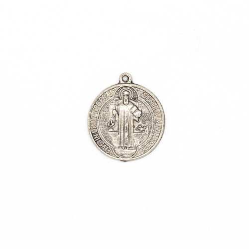 Medalla con imagen de San Benito y cruz de San Benito