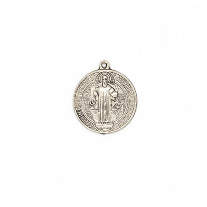 Medalla con imagen de San Benito y cruz de San Benito