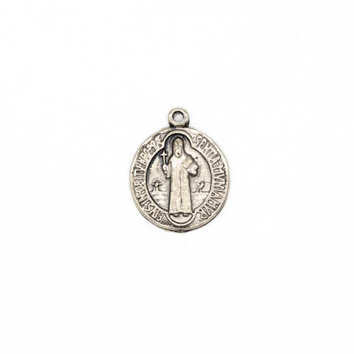 Medalla con imagen de San Benito y cruz de San Benito