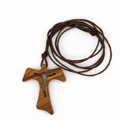 Crucifijo Tao de madera
