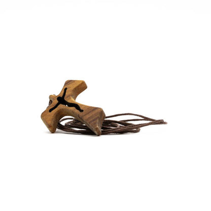 Crucifijo Tao de madera