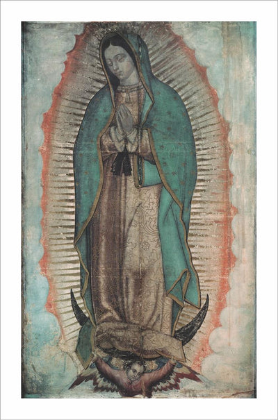 Lienzo de Nuestra Señora de Guadalupe -55 x 34cm
