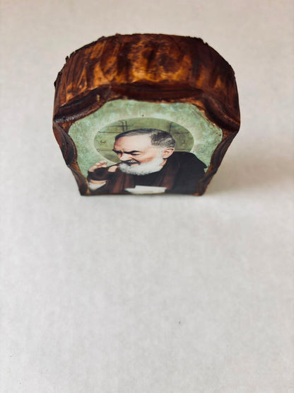 Imagen de madera Padre Pio
